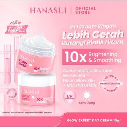 Hanasui Glow Expert Day N Night Cream 15Gr - Cream Siang Malam Hanasui Glow Expert