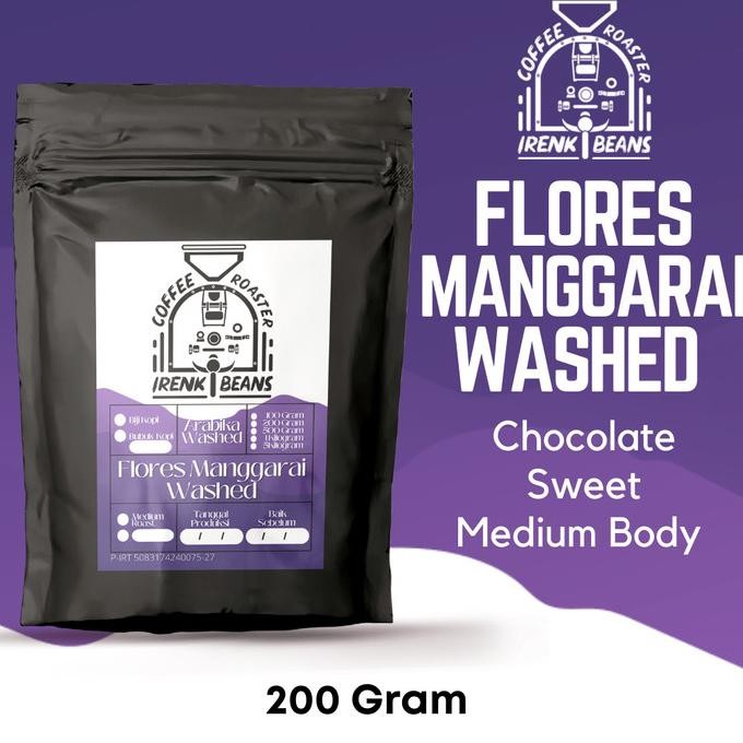 

KOPI ARABICA FLORES MANGGARAI WASHED 200G BIJI BUBUK TERMURAH