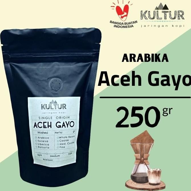 

COFFEE BEAN BIJI KOPI ARABIKA ACEH GAYO PREMIUM 250 GR TERMURAH