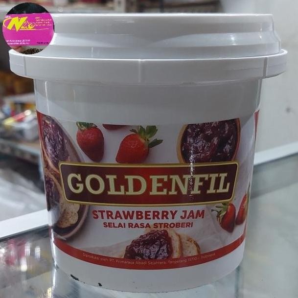 

Produk Baru!! selai goldenfil strawberry jam 1kg khusus grab dan gojek