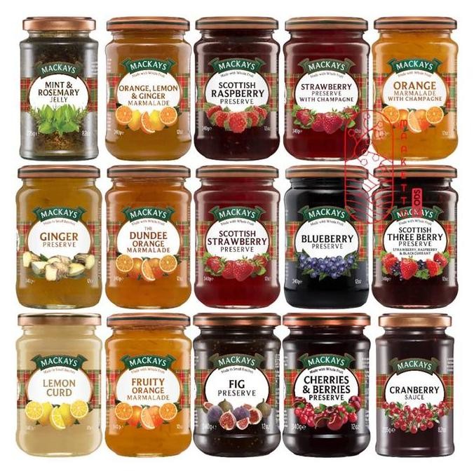 

Produk Baru!! Mackays Strawberry Blueberry Orange Jam/ Selai Mackays Cranberry Sauce