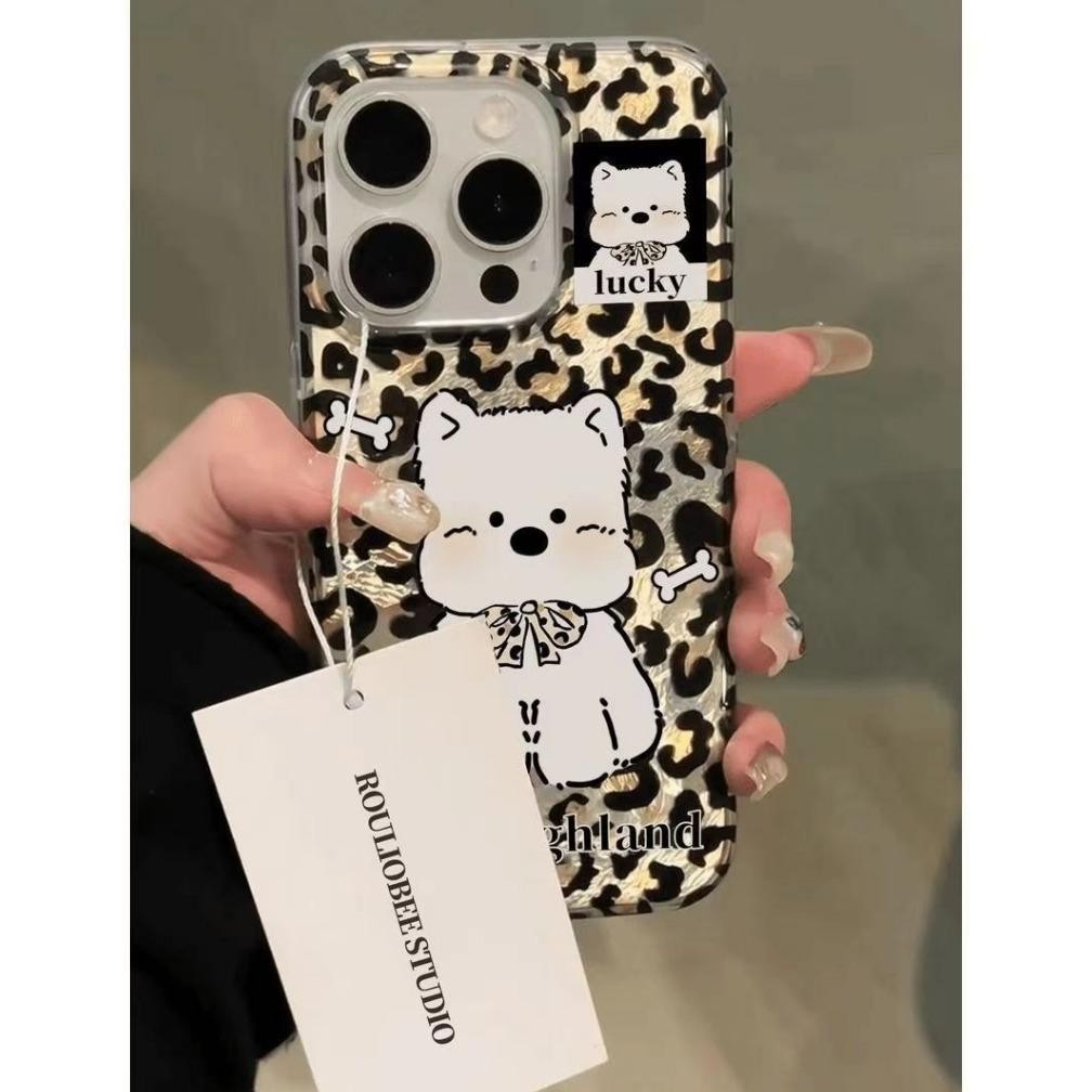 Cuci Gudang Jh85 Ss1046 Case For Iphone 7G 8G 7+ 8+ X Xs Xr 11 12 13 14 15 16 Pro Max Puppy Lucky Fe