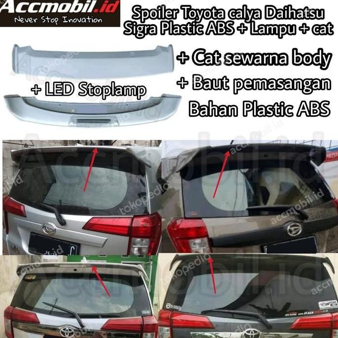 spoiler toyota calya daihatsu sigra
