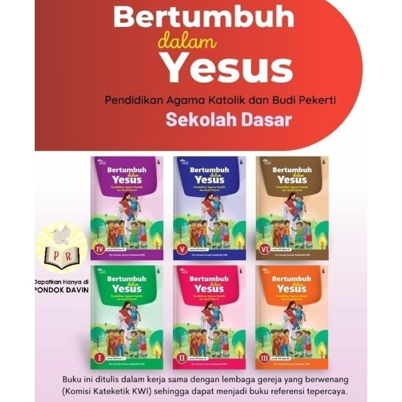 ready stock Buku Pendidikan Agama Katolik Bertumbuh dalam Yesus Kelas 6 VI SD