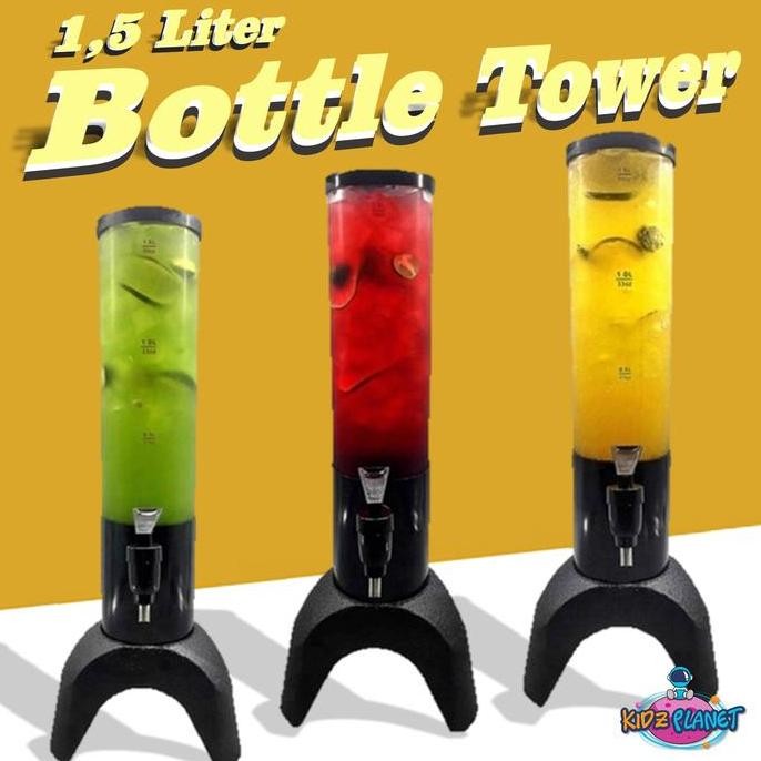 BEBAS ONGKIR - 1,5 Liter Beer Tower / Tower Drink / Minuman Tower / Minuman Kafe