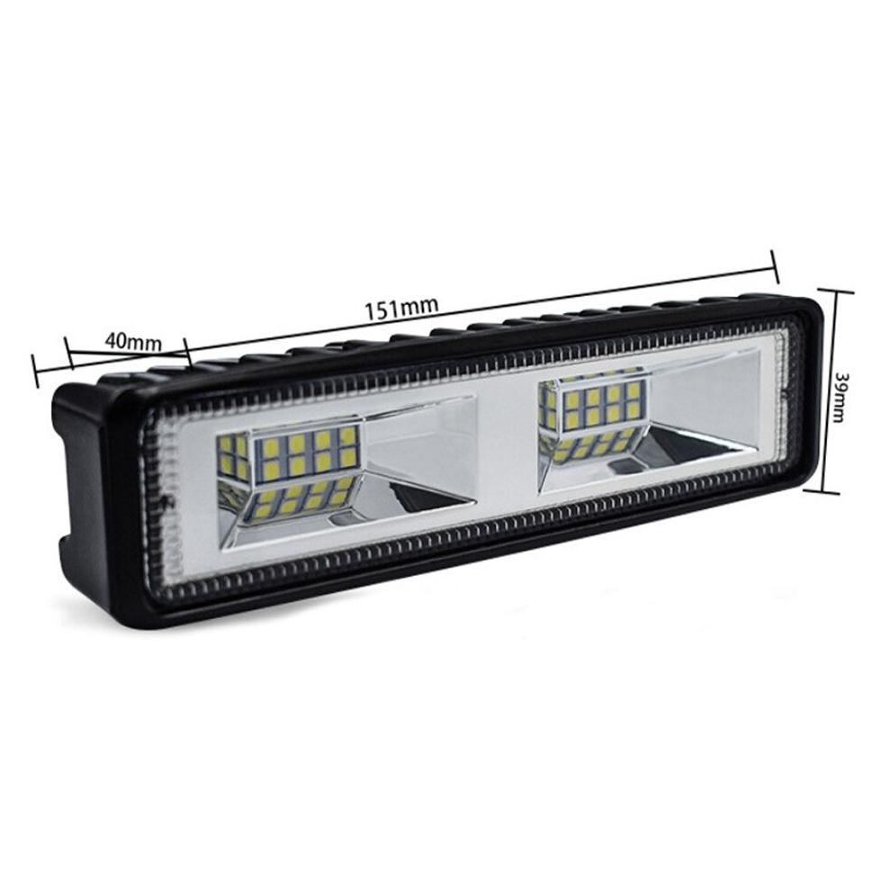 Ready 1Pc Lampu Tembak Sorot 12 Mata 50 Watt 6000K 12-24V Anti Panas Lampu Sorot Foglamp Motor Mobil