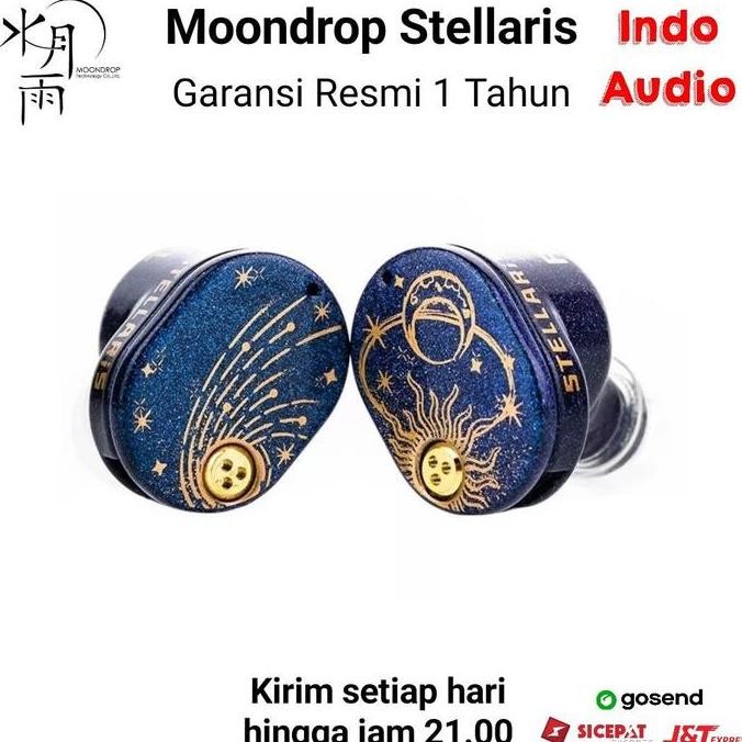 TERMURAH - MOONDROP STELLARIS Planar Magnetic Driver IEM In Ear Monitor Earphone