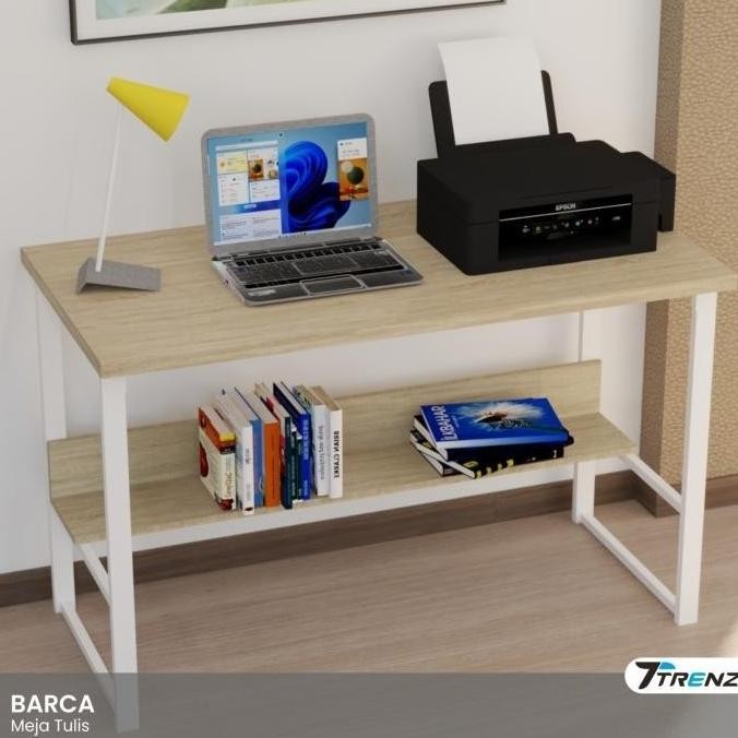 Meja Kerja Barca Kaki Besi Meja desktop minimalis