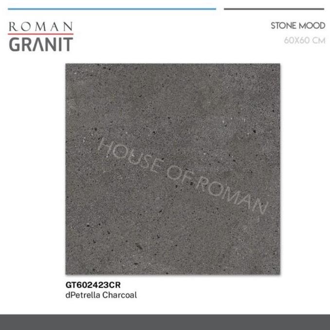 Kualitas Terjamin Roman Granit 60X60 Permukaan Kasar/Keramik Lantai Carport Abu 60X60 Packing Aman