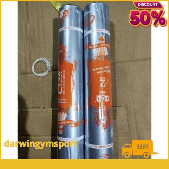 SHUTTLECOCK KOK EVA JAYA SILVER ORANGE ORIGINAL TERJAMIN BEST