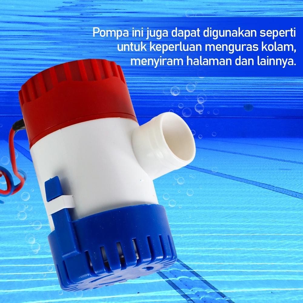 Pompa Air Submersible Water Bilge Pump 12V Pompa Air Celup Bilge Pump