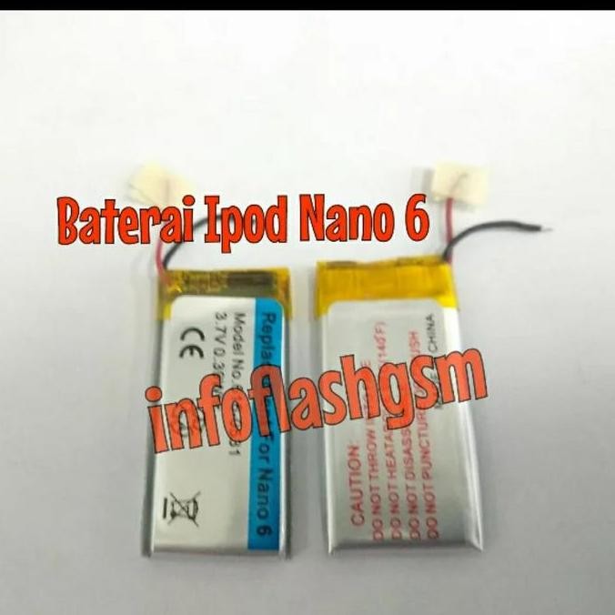 Baterai Apple Ipod Nano 6 Gen Generation Original