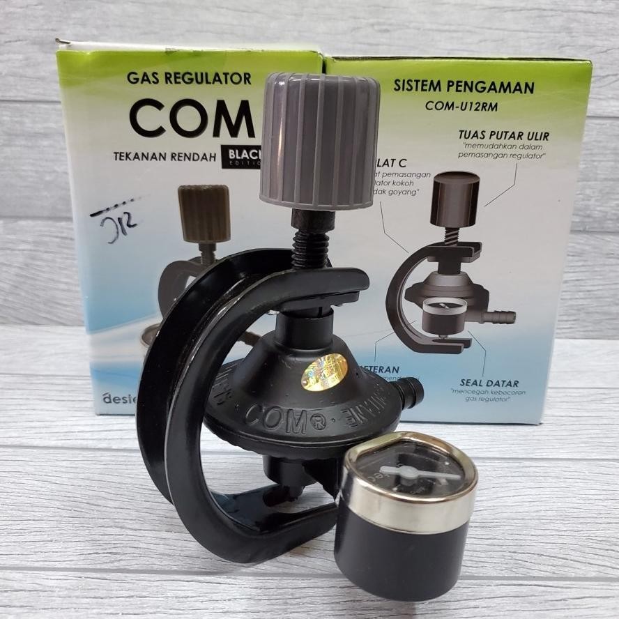 Regulator Gas Destec Com Meter U12RM / Regulator Destec + Meter U-12RM/ Regulator Kompor Gas Destec