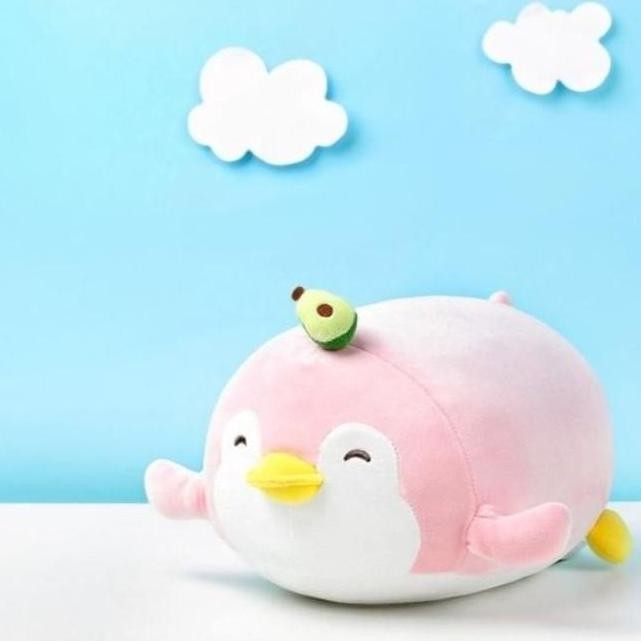 Boneka Penguin MINISO - Lying Penguin Plush Toy [terbaik]