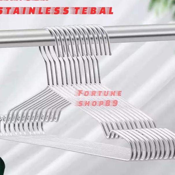 Hanger Baju Tainle Teel Gantungan Baju 42Cm Dan 45Cm
