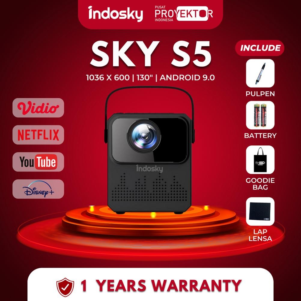 PPI - Proyektor Mini Original Bisa konek HP | Proyektor Portable | Proyektor Android Portable