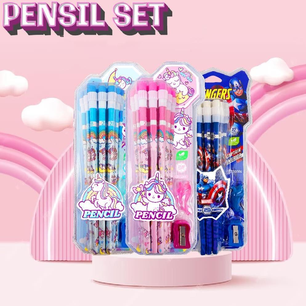 

Rd-67 Dgh-43 Alat Tulis Anak Set Karakter/ Pensil Set Anak 14In1 Karakter 0006 Termurah