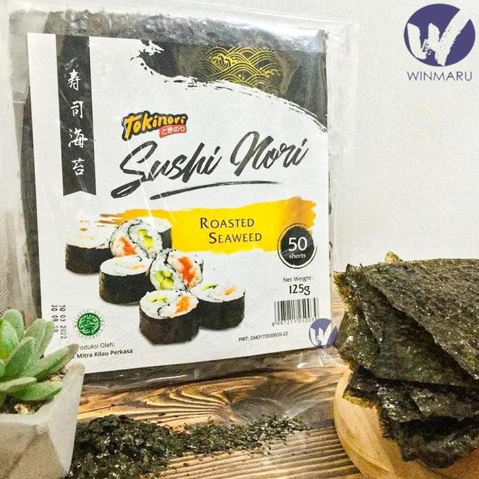 

Grosir Tokinori Sushi Nori Seaweed Rumput Laut 50 Sheets/Lembar