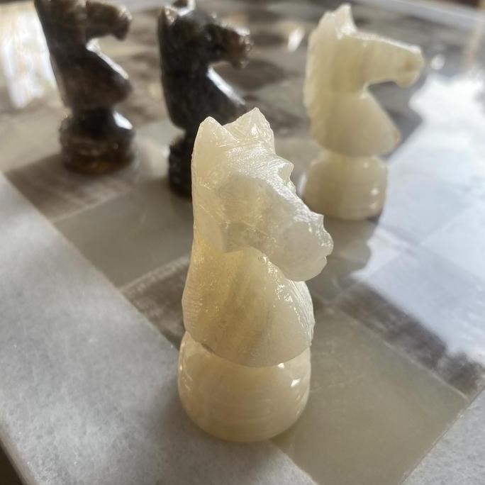 Spesial Chessboard | Onyx Marble| Papan Catur Marmer