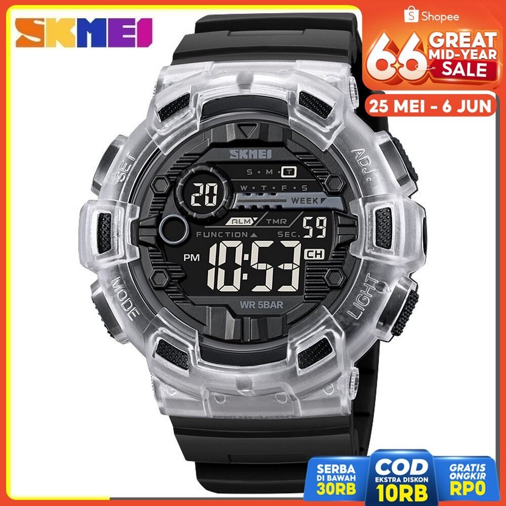Jam Tangan Pria Remaja SKMEI 2110 Original - Digital Sport, Tahan Air, Stopwatch