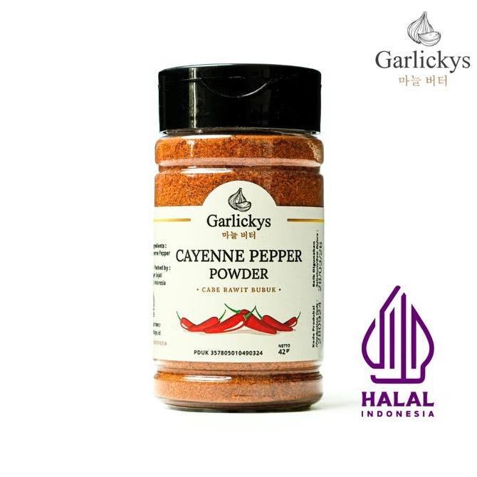 

] GARLICKYS Cayenne Pepper Powder Organic Cabe Cabai Rawit Bubuk Super Pedas