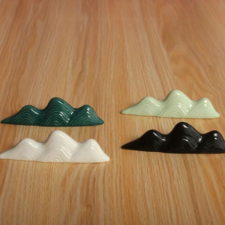 

Ceramic Mountain Pen Rest Writing Brush Holder For Watercolor Ink Painting Chinese Calligraphy Pen Holder School Office Supplies