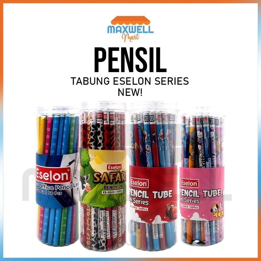 

[ES.JKT]50pcs Pensil Karakter Eselon /1 Tabung Pensil 2B Karakter