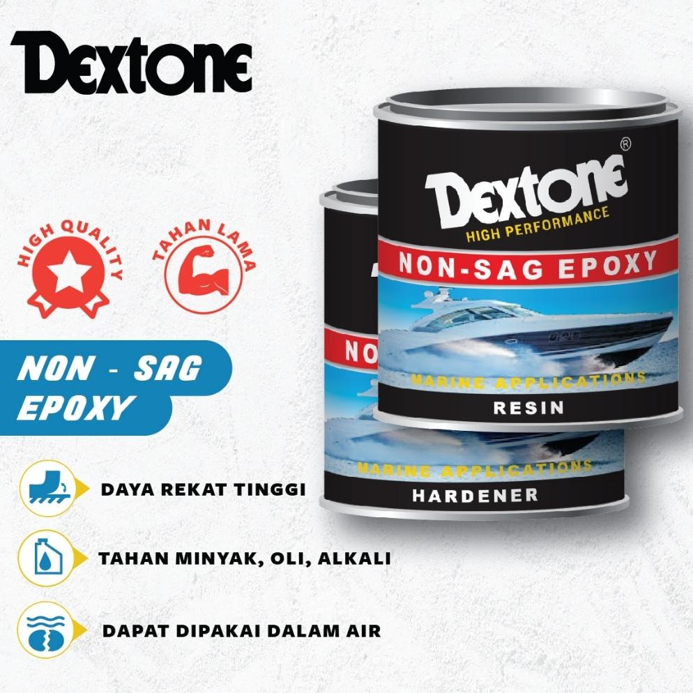 RADEN Lem Besi Anti Air Epoxy Non Sag 400 Gr DEXTONE/Lem Anti Bocor/Lem Dempul/Lem Tambal/Lem Anti A