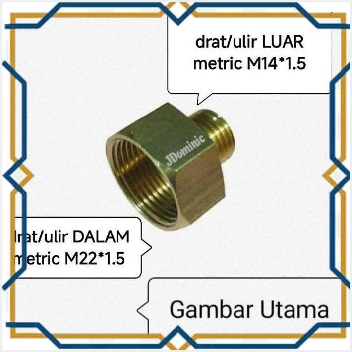 [JDO] DRAT DALAM 5/8 INCHI - DRAT LUAR 1/4" INC ULIR THREAD OUTTER INNER NPT