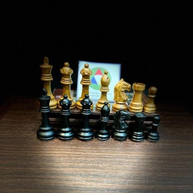 Terjangkau Papan Catur Set Kayu Jati Asli Premium Standar Percasi Wooden Chess Board Games