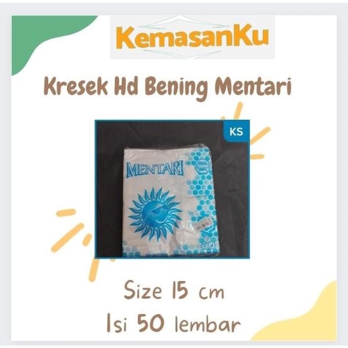 

,,,,,,,] KRESEK HD BENING 15 CM MENTARI ISI 50 LEMBAR