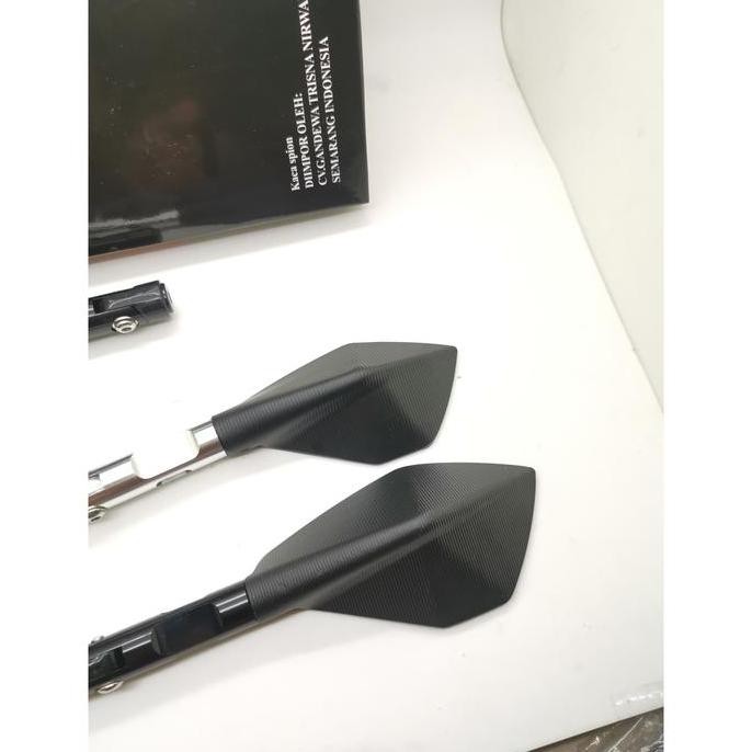 Spion Tomok Jumbo V5 Cnc Aluminium Cr7 Kaca Biru Universal Original