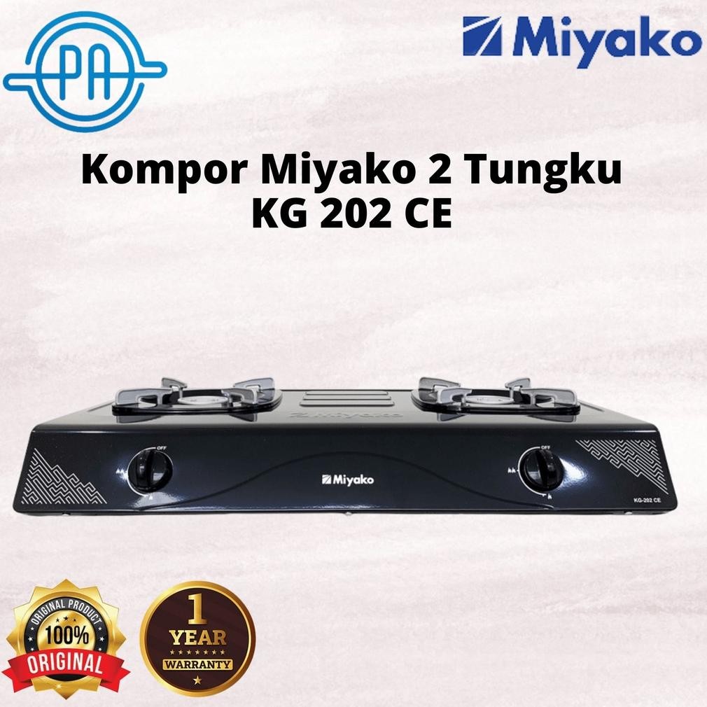 MIYAKO KOMPOR GAS 2 TUNGKU STAINLESS KG-202 CE / KG202CE