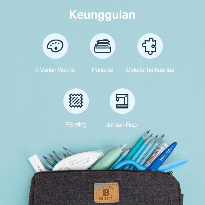 

Termurah Deli Pencil Pouch/Tempat Pensil Penyimpanan Besar design simple 670XX