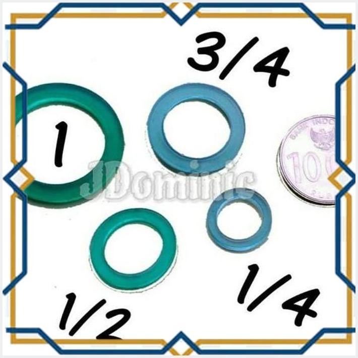 [JDO] KARET SEAL O-RING UKURAN DRAT 1/4 MESIN SEMPROT HAMA BATERAI LISTRIK