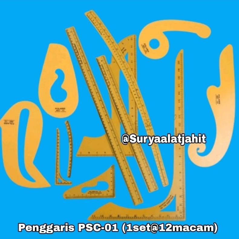 

Penggaris PSC-01 (1set@12mcm) =rp.65.000/1set 12macam
