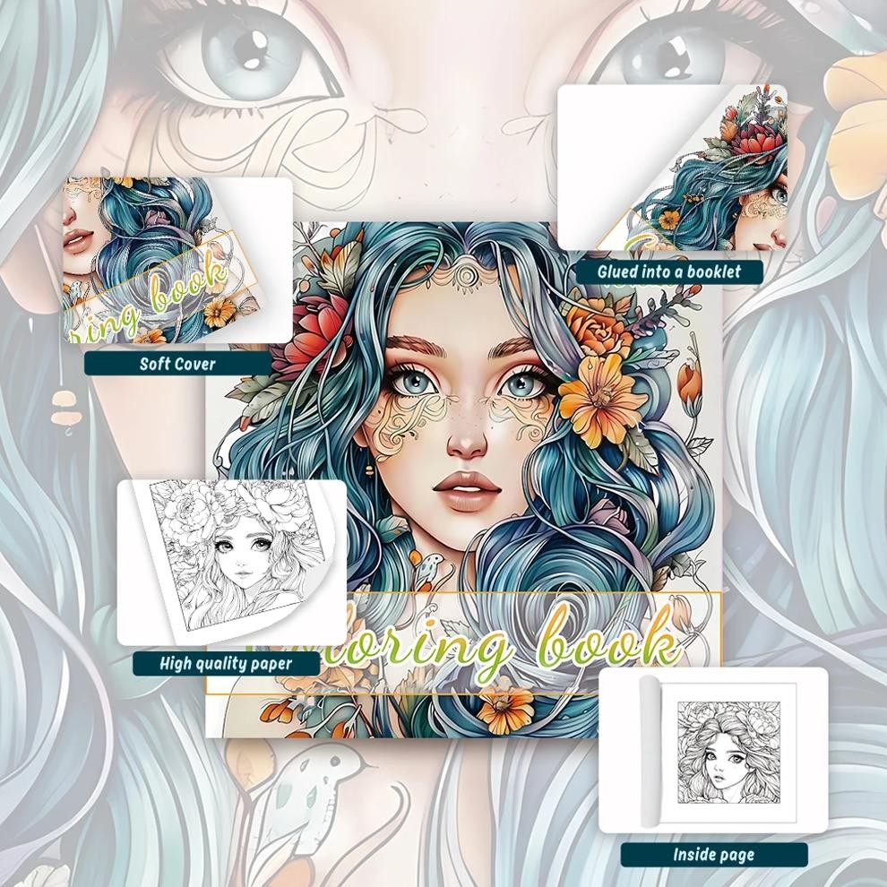 

1Pc,30 Sheet Adult Drawing Book8.3X 8.3 In100Gsm Thick Paper For Soothing, Anxiety And More, Perfect For Many Holiday Gifts!