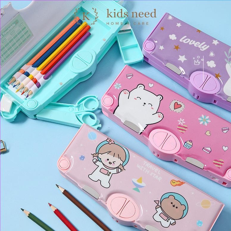 

Kotak Pensil Mekanik Multifungsi Pensil Box Lengkap Peruncing Gunting Isolasi Penghapus Penggaris Tempat Pensil Karakter Waterproof Kotak Pensil Anak Tulis Lucu Sekolah Hampers