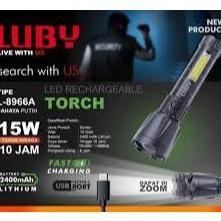Senter Tangan Luby L-8966A 15W Rechargeable