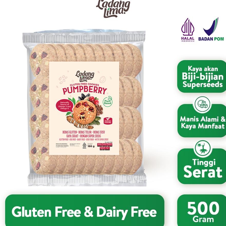 

Pumpberry Gr Healthy Cooie Na Gluten Free Ladang Lima With Protein