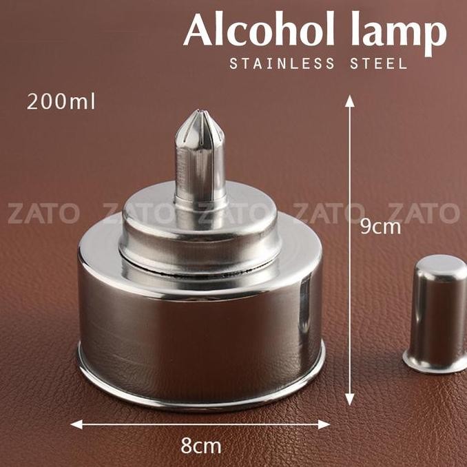 

baru new stainless steel alcohol lamp - leather tools