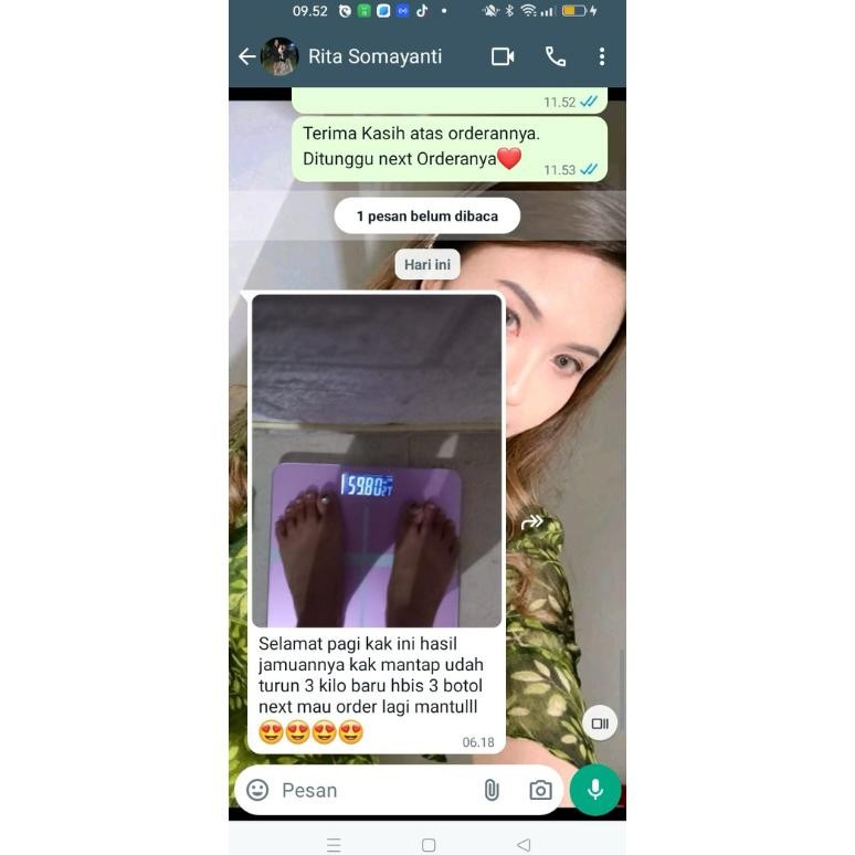 

Promo / Terlaris 3 Botol Jamu Herbal Cados Penurun Berat Badan dan Promil Terbaik