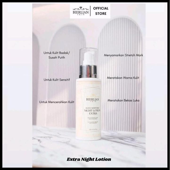 Terlaris Bierlian Night Lotion Triple & Night Lotion Extra & Night Lotion Brightening Good Quality