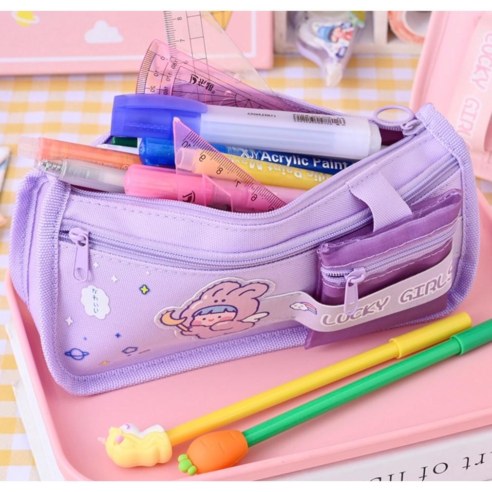 

Ex45 Txs17 Korean Pen Pencil Case Simple Lucky Girls Kotak Tempat Pensil Box Ktm Ex45