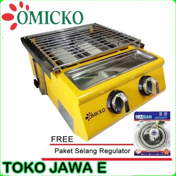 KOMPOR PANGANGAN SOSIS/BAKARAN SERBAGUNA OMICKO 2 Tungku