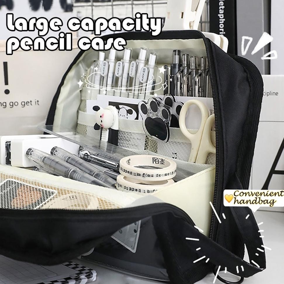 

Un04 [Cod] Kotak Pensil Kanvas Kapasitas Besar Gaya Sederhana Kotak Penyimpanan Alat Tulis Siswa Populer Baru Perlengkapan Kantor Sekolah Un04