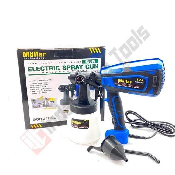 TERMURAH MOLLAR ESG-450 450 WATT SPRAY GUN ELEKTRIK PAINT GUN ALAT SEMPROT CAT
