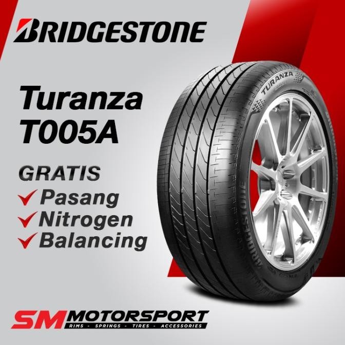 DISKON BAN MOBIL BRIDGESTONE TURANZA T005A 215/45 R17 17 91W XL