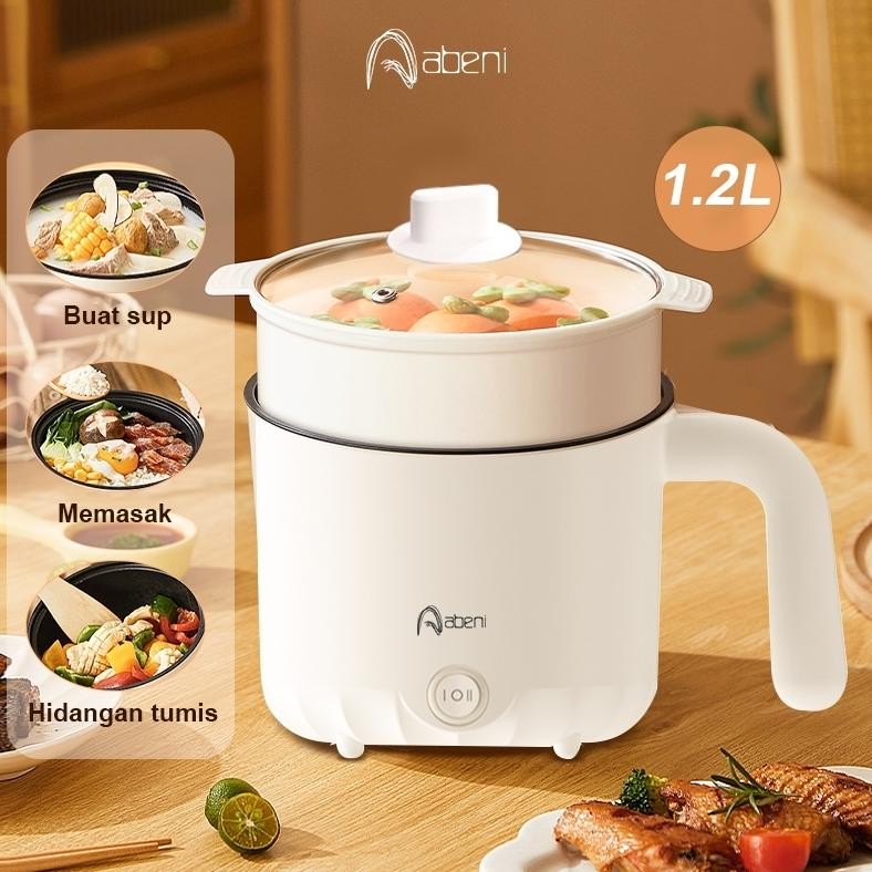 Abeni Panci Listrik Multifungsi, Lapisan Ganda, Anti Lengket - Ideal untuk Rumah Tangga