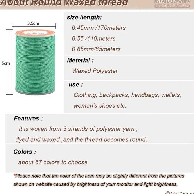 

TERBARU - Galaces waxed sewing leather thread